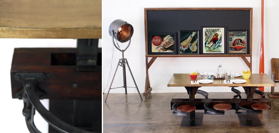 Обеденный стол Perrin Communal Table Loft - фото №2