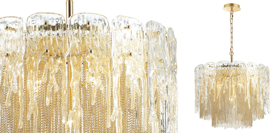 Люстра Ice and Gold Chains - Loft-Concept в Екатеринбурге