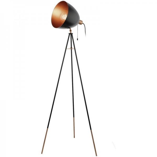 Напольный светильник Scopus Floor Lamp Черный Медь в Екатеринбурге | Loft Concept 