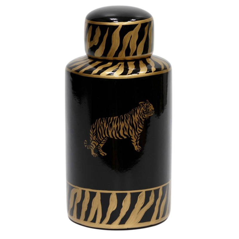 Ваза Tiger Vase black and gold Черный Золотой в Екатеринбурге | Loft Concept 