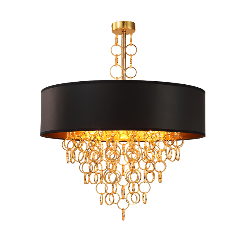 Люстра Ritz Rings Chandelier Золотой Черный в Екатеринбурге | Loft Concept 