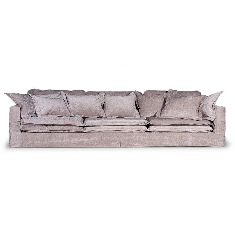 Диван Evelyn Gray Velour Sofa Светло-серый в Екатеринбурге | Loft Concept 