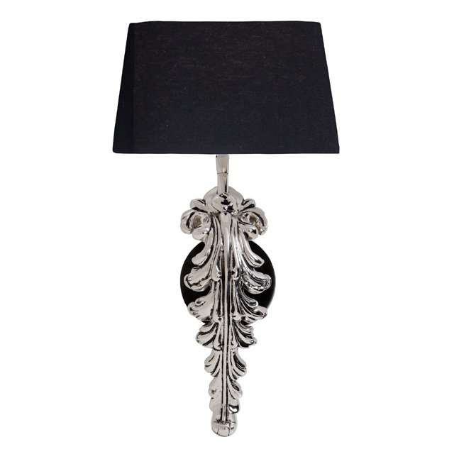 Бра Eichholtz Wall Lamp Beau Site Nickel+Black Никель Черный в Екатеринбурге | Loft Concept 