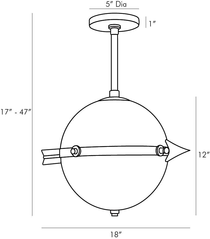 Люстра Arteriors CELESTIAL PENDANT в Екатеринбурге