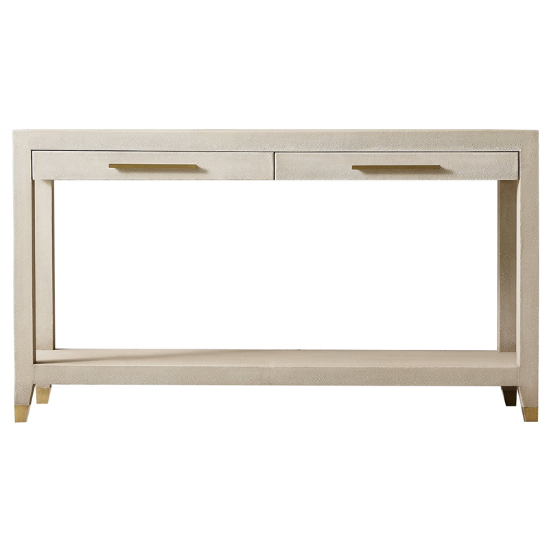 Charles Stingray Texture Console Ivory Консоль скат Золотой ivory ( слоновая кость ) в Екатеринбурге | Loft Concept 