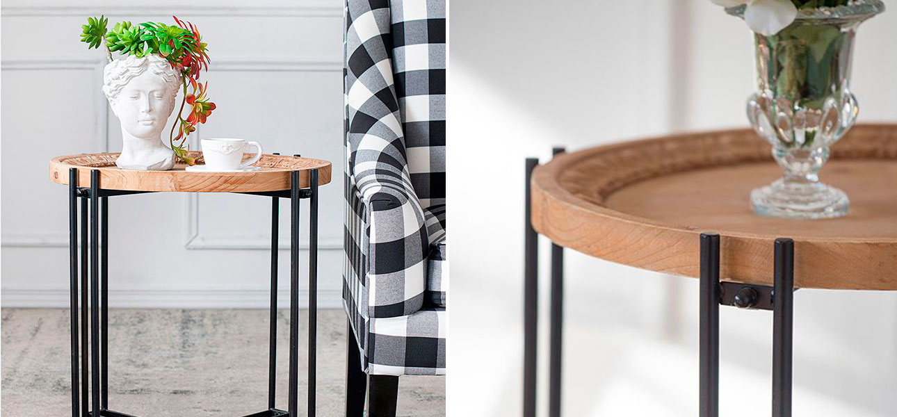 Столик высокий с круглой столешницей Batty - фото