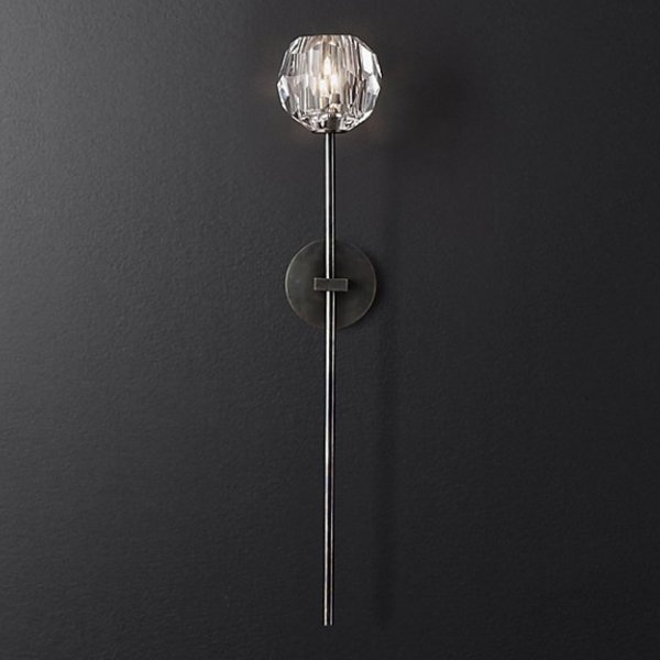 Бра RH Boule de Cristal Long Sconce Black Черный в Екатеринбурге | Loft Concept 