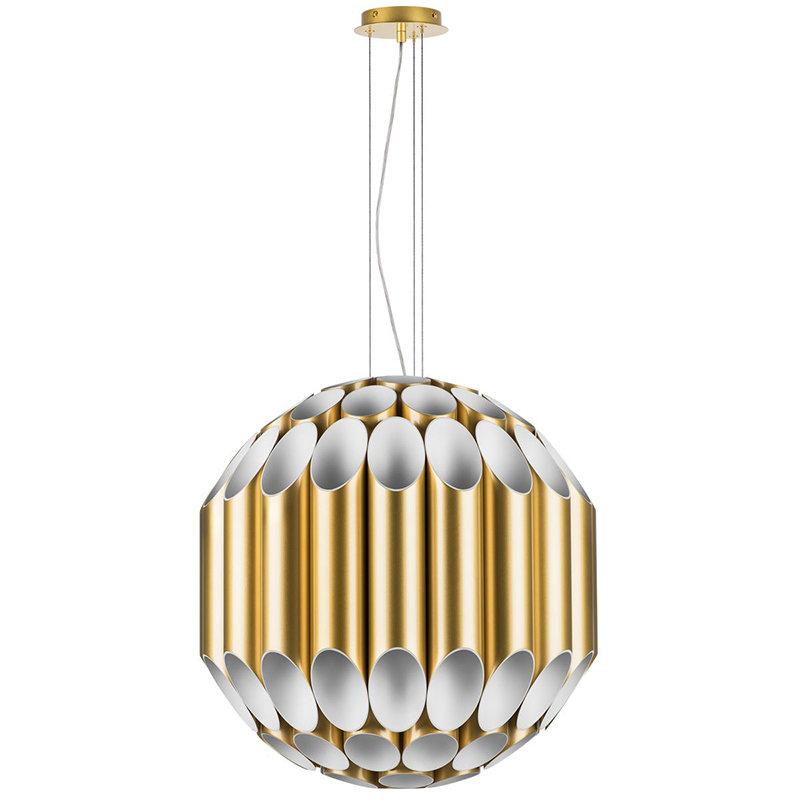 Люстра Garbi Gold Pipe Organ Chandelier 80 Золотой Белый в Екатеринбурге | Loft Concept 