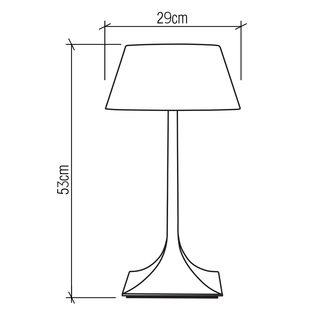 Настольная лампа со скошенным конусовидным абажуром и фигурной ножкой в цвете тик Accord Lighting в Екатеринбурге