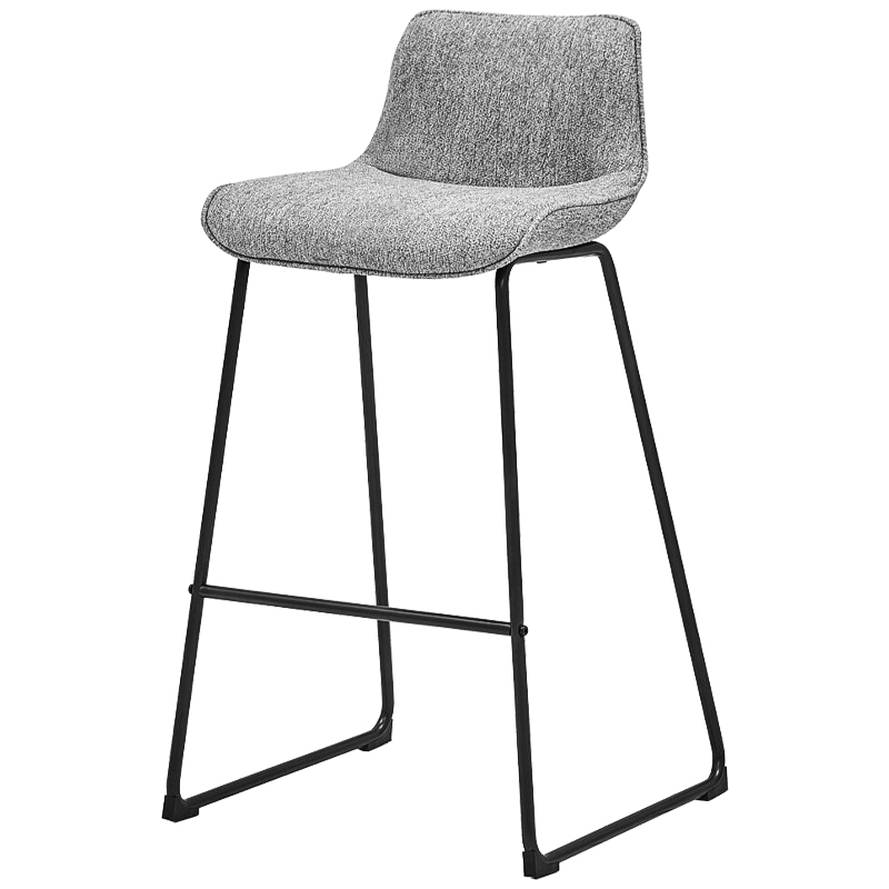 Барный стул Alonzo Bar Stool Gray Черный Светло-серый в Екатеринбурге | Loft Concept 