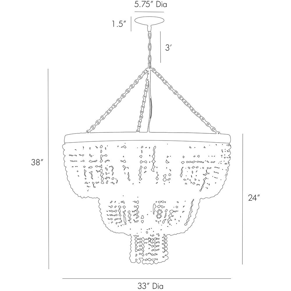 Люстра Arteriors CHAPPELLET CHANDELIER в Екатеринбурге