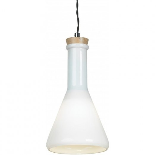 Подвесной светильник Glass Bottle Light 1 Белый в Екатеринбурге | Loft Concept 