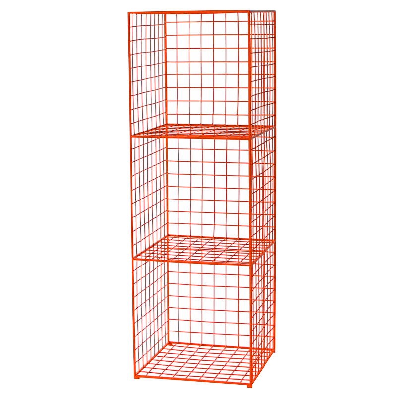 Стеллаж Carney Orange Industrial Metal Rust Rack Оранжевый в Екатеринбурге | Loft Concept 