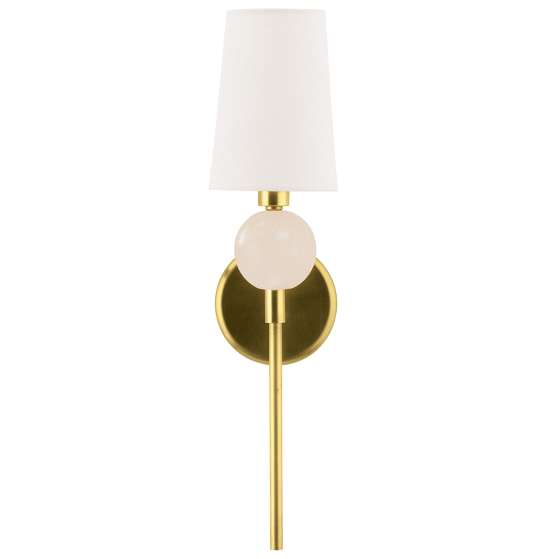 Бра Arteriors MENDEE SCONCE GOLD Золотой Белый в Екатеринбурге | Loft Concept 