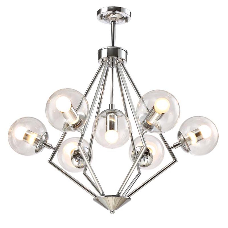 Люстра Liebaud Chandelier 7 lamp Хром в Екатеринбурге | Loft Concept 