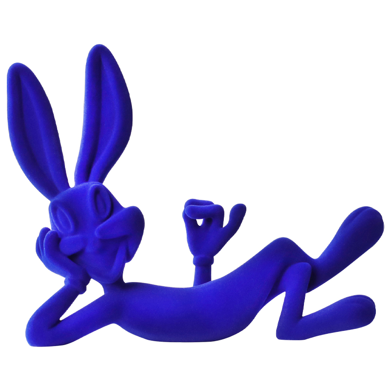 Декоративная статуэтка синий флок Bugs Bunny Blue Statuette Синий в Екатеринбурге | Loft Concept 