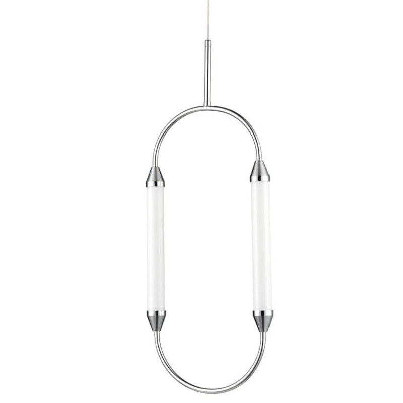 Подвесной светильник Giopato & Coombes CIRQUE Pendant Ellipse Vertical Chrome M Хром в Екатеринбурге | Loft Concept 