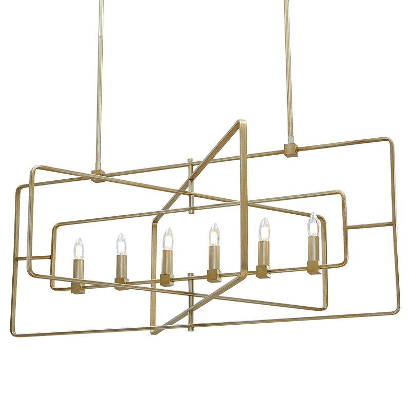 Люстра Macleod Linear Chandelier Золотой в Екатеринбурге | Loft Concept 