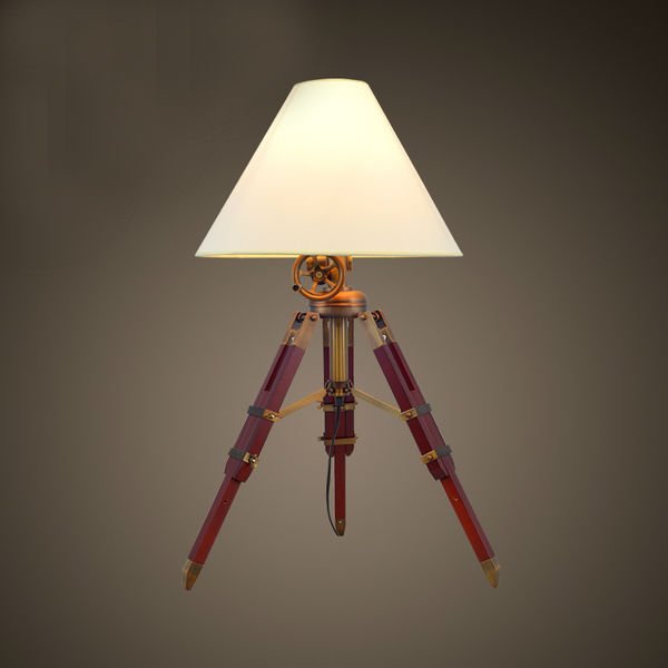 Настольная лампа Table Standing Lamp Red Бургундский красный в Екатеринбурге | Loft Concept 