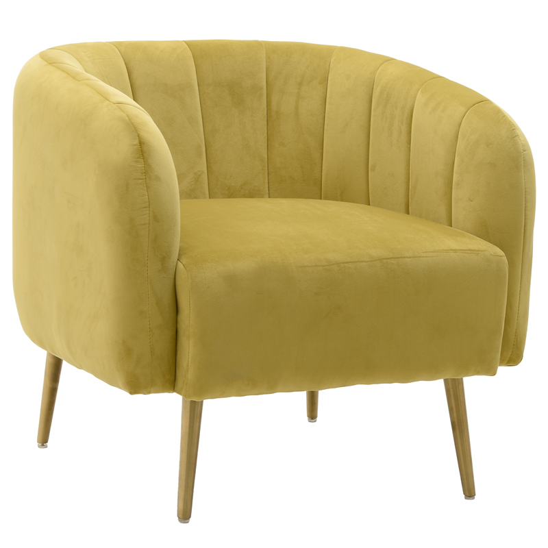 Кресло Donsia Armchair yellow Желтый Золотой в Екатеринбурге | Loft Concept 