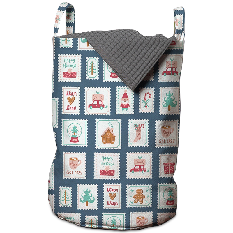 Корзина New Year Postage Stamps Basket Мульти Корзина New Year Postage Stamps Basket Мульти в Екатеринбурге | Loft Concept