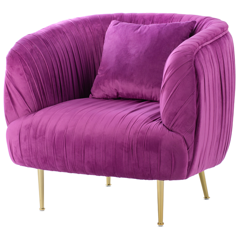 Кресло SOUFFLE CHAIR purple Фуксия Золотой в Екатеринбурге | Loft Concept 