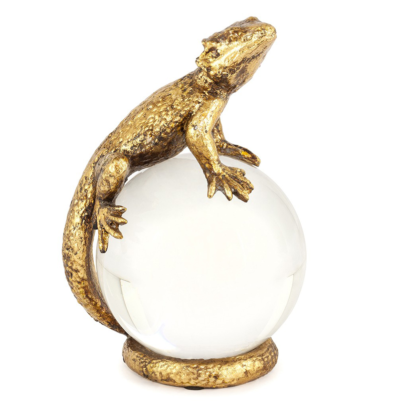 Статуэтка PAPERWEIGHT LIZARD Белый Бронза в Екатеринбурге | Loft Concept 