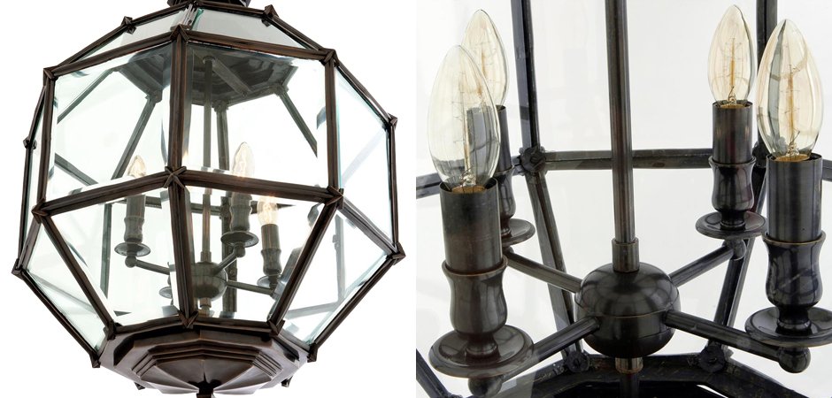 Люстра Lantern Owen Bronze M - Loft-Concept в Екатеринбурге