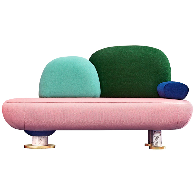 Дизайнерский диван  Toadstool Collection, Sofa Masquespacio Мульти Золотой Белый Мрамор Bianco в Екатеринбурге | Loft Concept 