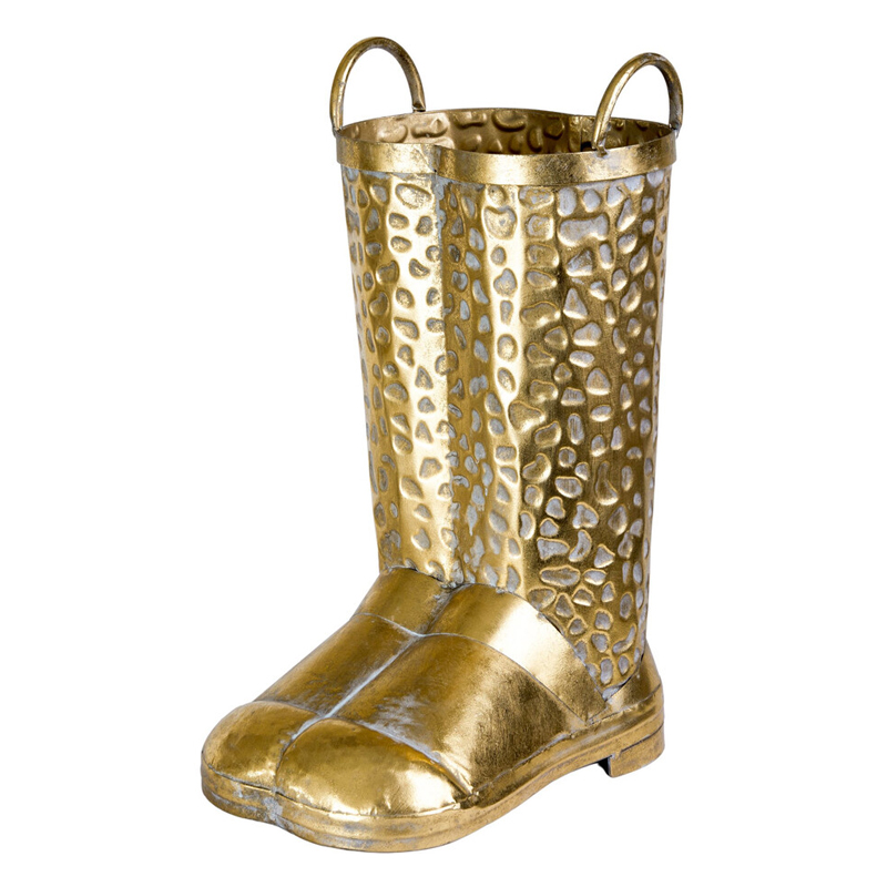 Ваза в форме сапог с рельефной текстурой и ручками Vase Boot Винтажное Темное Золото Ваза в форме сапог с рельефной текстурой и ручками Vase Boot Винтажное Темное Золото в Екатеринбурге | Loft Concept