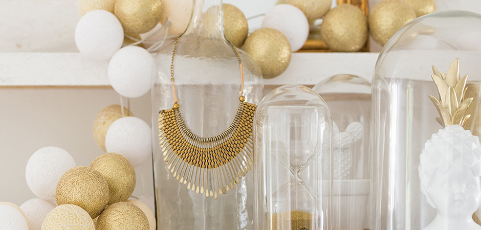 Гирлянда хлопковые фонарики Сotton Ball Shell-Gold - Loft-Concept в Екатеринбурге