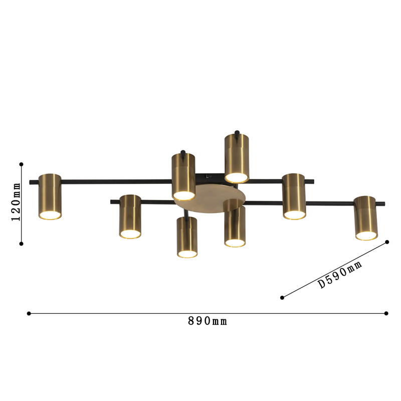 Потолочный светильник Tribes Chandelier Gold в Екатеринбурге