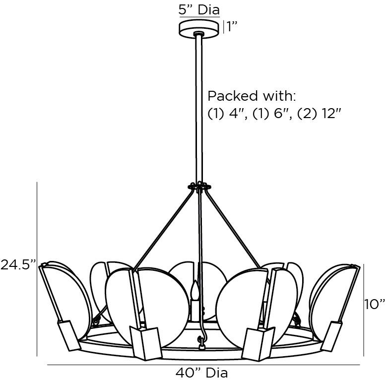 Люстра Arteriors SIERRA CHANDELIER в Екатеринбурге