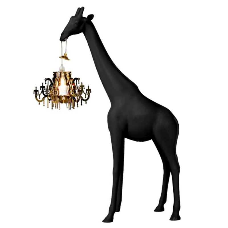 Настольная лампа черный жираф Black Giraffe Table Lamp Черный в Екатеринбурге | Loft Concept 