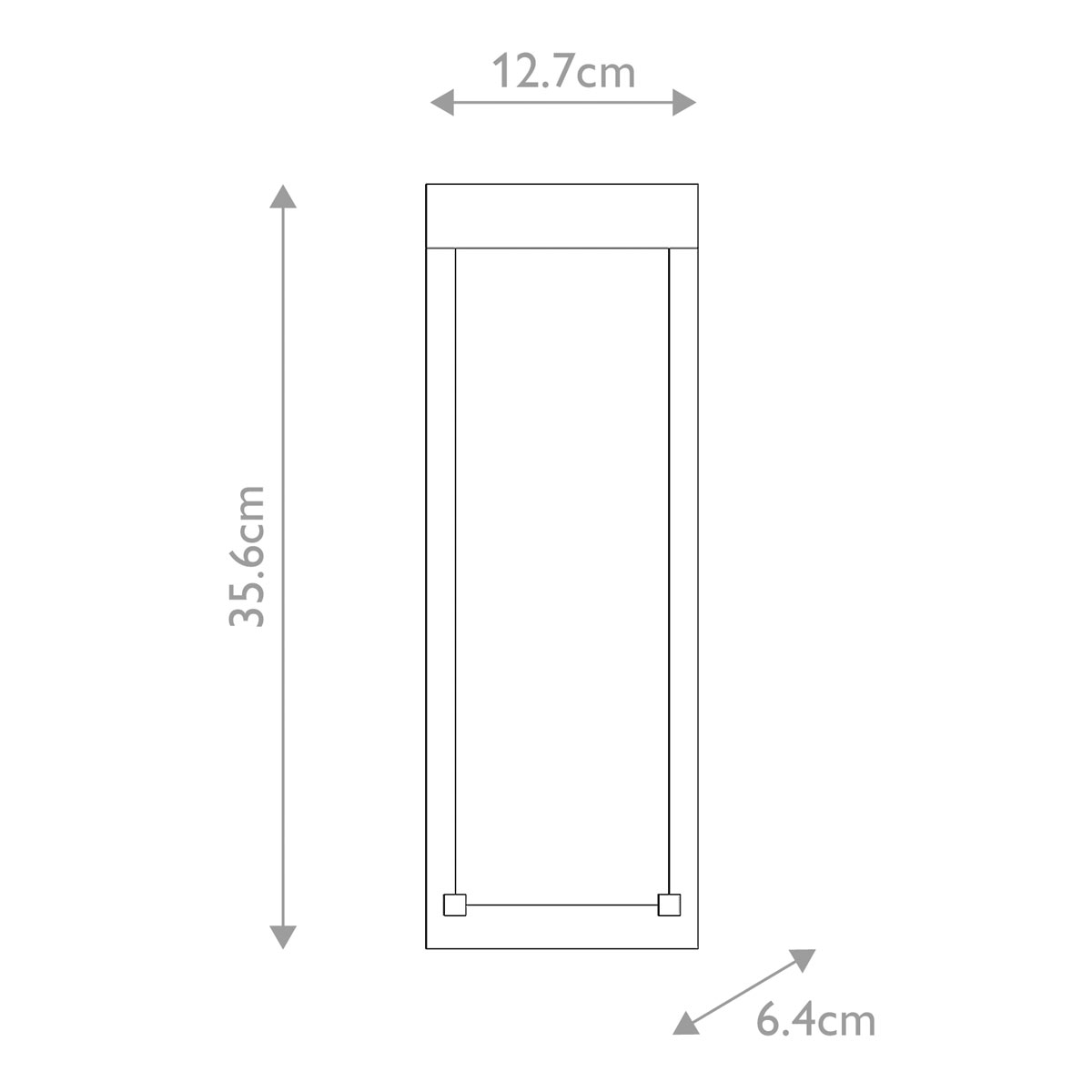 Настенный фонарь уличный прямоугольный черного цвета со стеклом с пузырьками Eurofase в Екатеринбурге