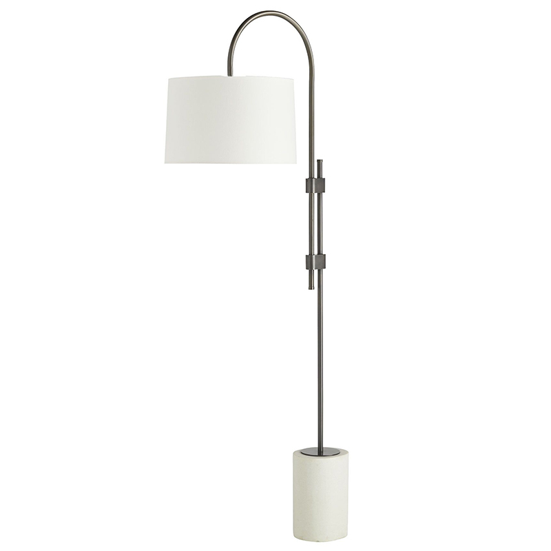 Торшер Arteriors ILY FLOOR LAMP Темная бронза Белый в Екатеринбурге | Loft Concept 