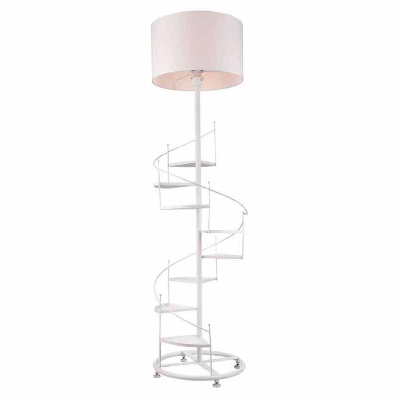 Торшер Spiral Staircase Floor Lamp White Белый в Екатеринбурге | Loft Concept 