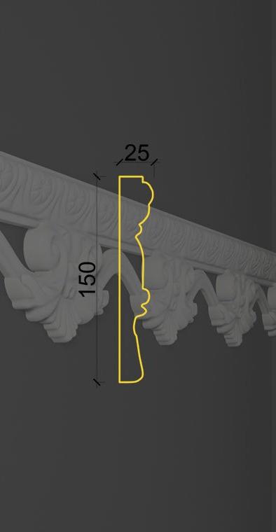 Молдинг с орнаментом MO-28 в Екатеринбурге