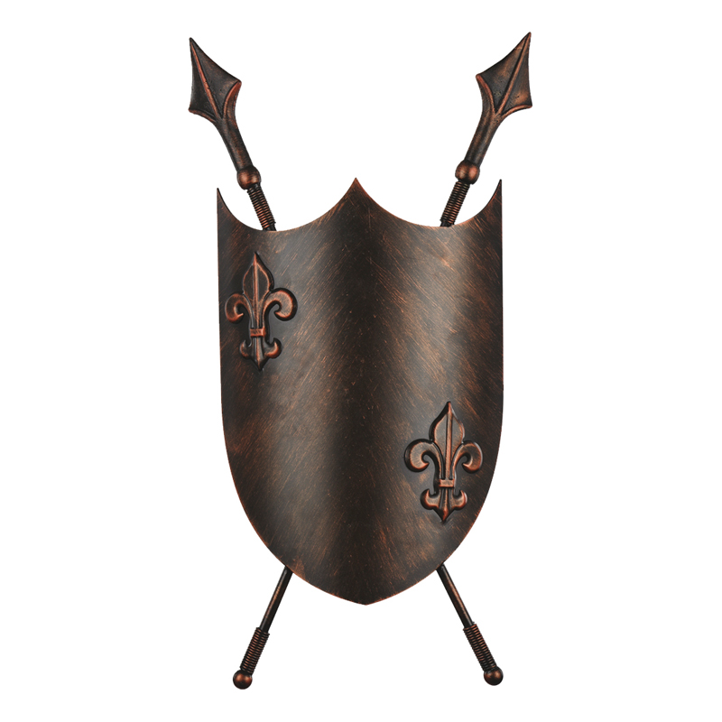 Бра Shield Heraldic Lily Sconce Коричневый винтаж в Екатеринбурге | Loft Concept 