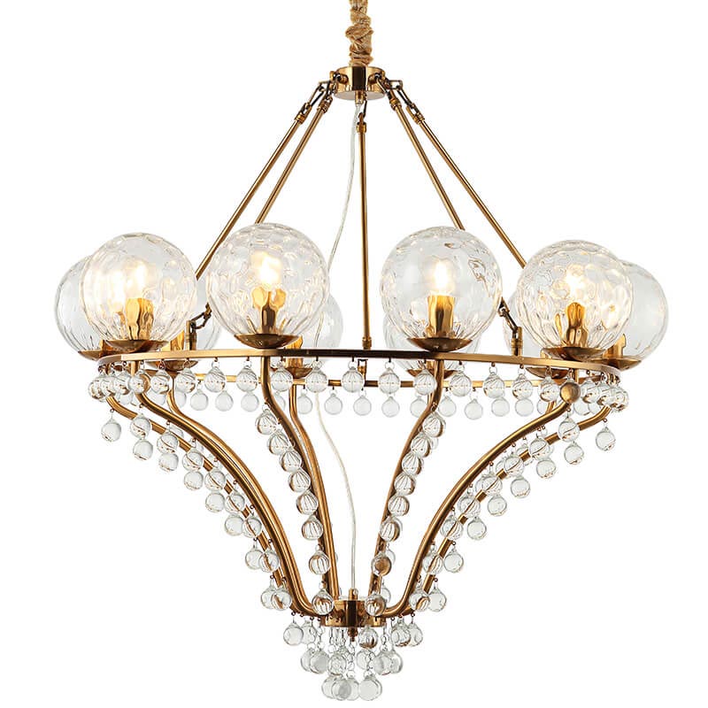 Люстра Melaine Chandelier gold Золотой Прозрачный (Transparent) в Екатеринбурге | Loft Concept 