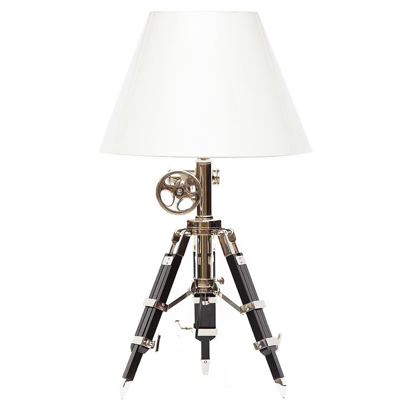 Настольная лампа Victorian Era Tripod Lamp Коричневый Медь Белый в Екатеринбурге | Loft Concept 