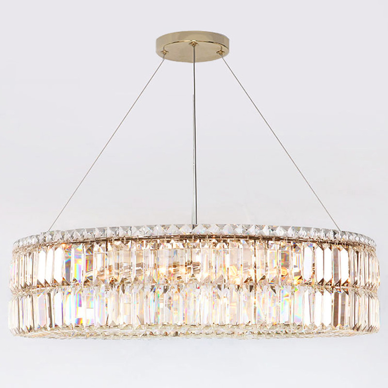 Люстра Darleen Crystal Gold Chandelier 17 Золотой Прозрачный (Transparent) в Екатеринбурге | Loft Concept 