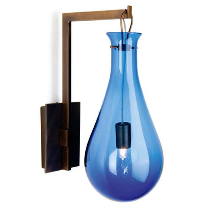 Бра Patrick Naggar Bubble Sconce blue Синий Черный в Екатеринбурге | Loft Concept 