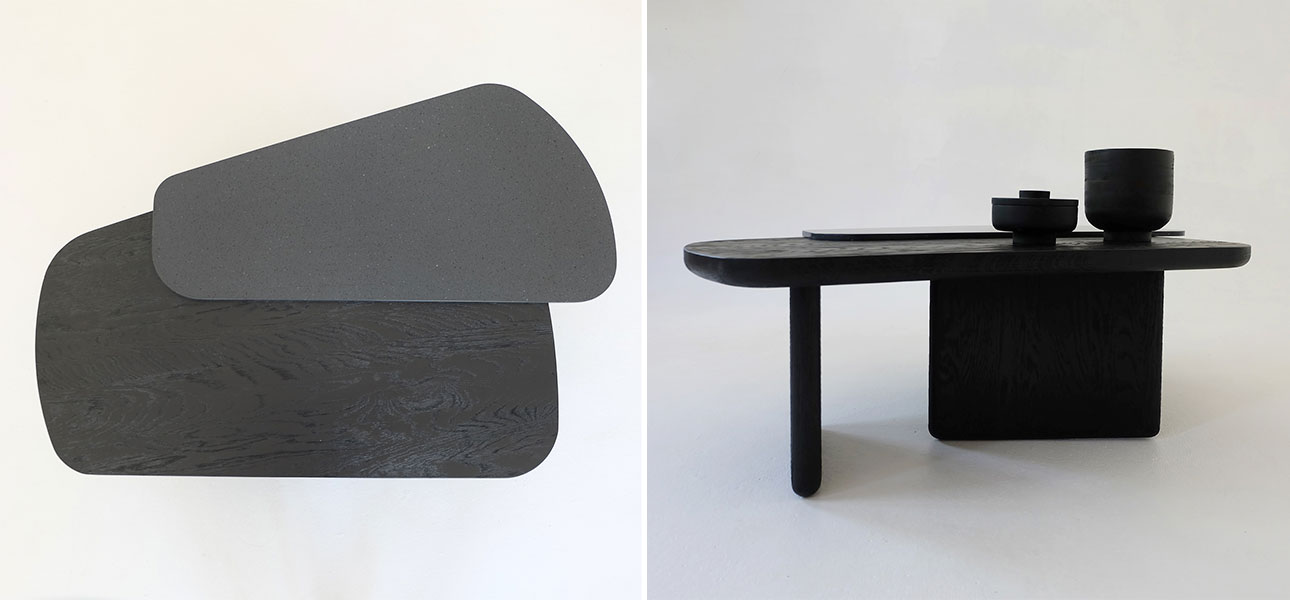 Столик журнальный черный мрамор Duncan - фото №1