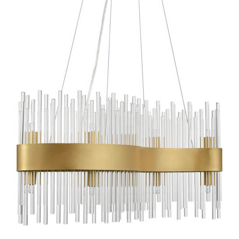 Люстра Nembus Chandelier 60 gold Прозрачный (Transparent) Золотой в Екатеринбурге | Loft Concept 