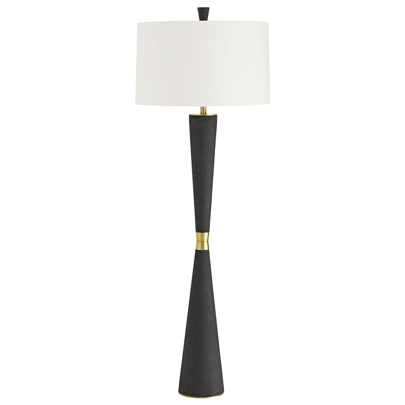 Торшер Arteriors GROM FLOOR LAMP Золотой Белый Черный в Екатеринбурге | Loft Concept 