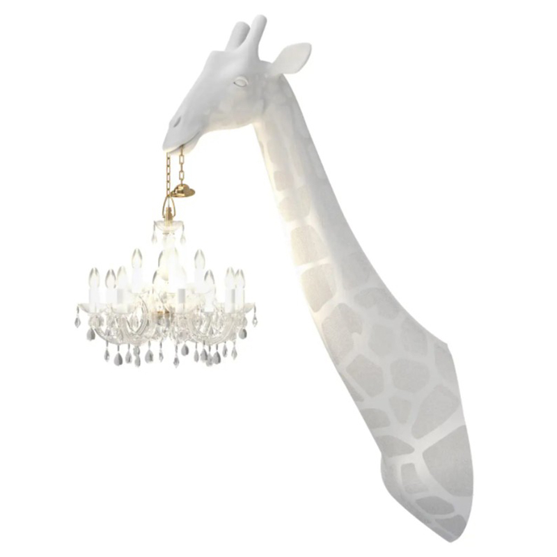 Бра белый жираф White Giraffe Wall Lamp Sconce Chandalier Белый в Екатеринбурге | Loft Concept 