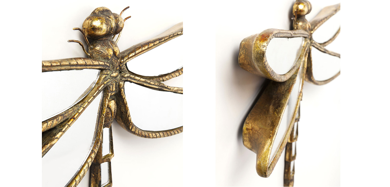 Аксессуар на стену Зеркальная стрекоза small - фото