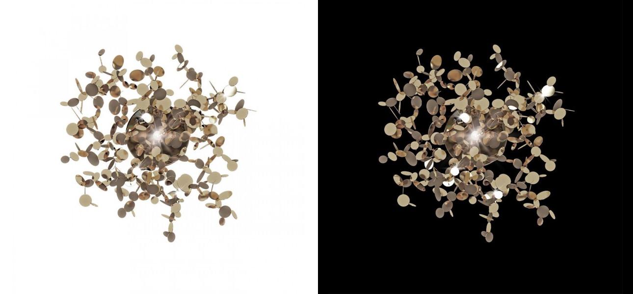 Бра Terzani Argent Gold диаметр 30 - фото