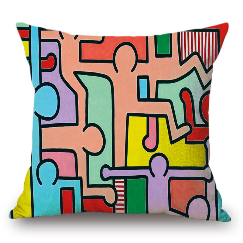 Подушка Keith Haring 7 Мульти в Екатеринбурге | Loft Concept 